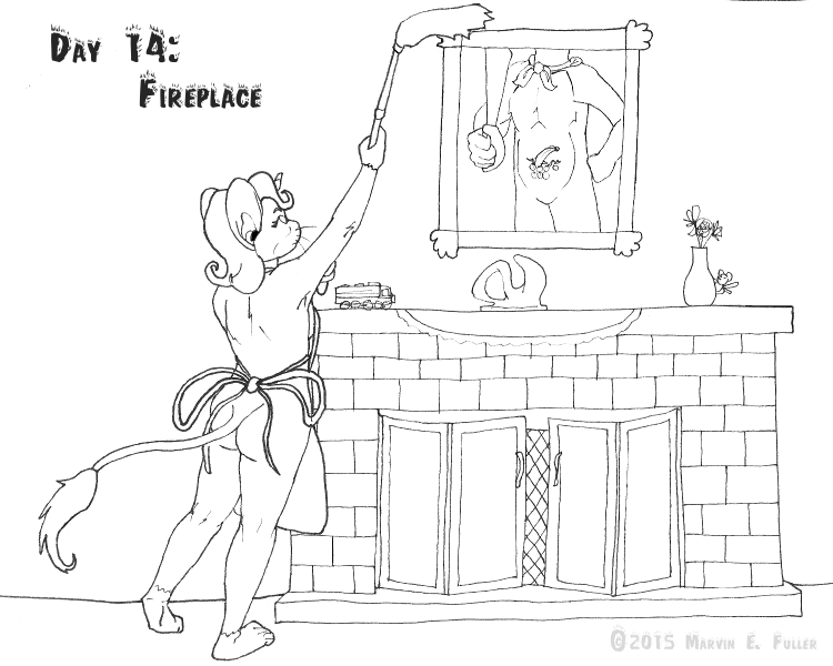 Daily Sketch 14 - Fireplace